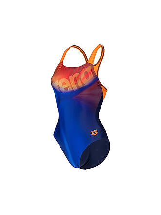 ARENA | Damen Badeanzug Swim Pro Black Placement | dunkelblau