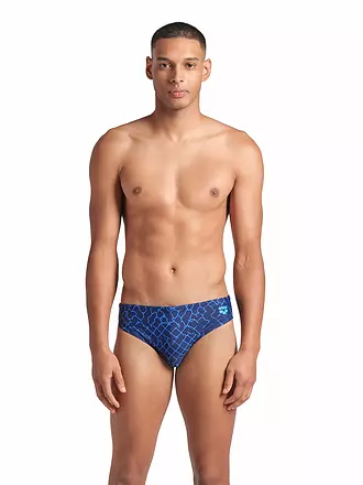 ARENA | Herren Badeslip Allover | dunkelblau