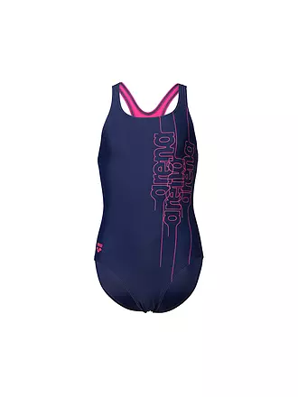ARENA | Mädchen Badeanzug Swim Pro Back Graphic | dunkelblau