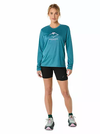 ASICS | Damen Laufshirt Fujitrail Logo LS Top | petrol