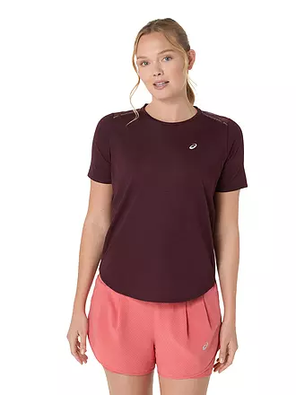 ASICS | Damen Laufshirt Road SS Top | dunkelrot