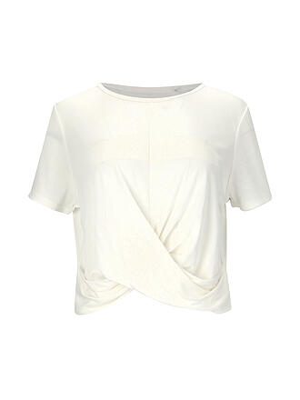 ATHLECIA | Damen Fitnessshirt Diamy Cropped Tee | weiss