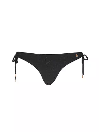 BEACHLIFE | Damen Bikinihose Black Embroidery | schwarz