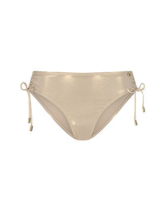 BEACHLIFE | Damen Bikinihose Gold Champagne lace-up | gold