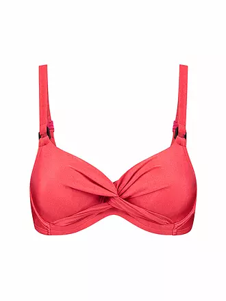 BEACHLIFE | Damen Bikinioberteil Red Shine | rot
