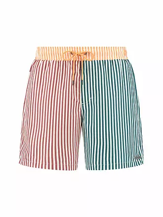 BEACHLIFE | Herren Badeshort | dunkelrot