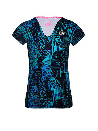 BIDI BADU | Damen Tennisshirt Bella 2.0 Tech V-Neck | dunkelblau