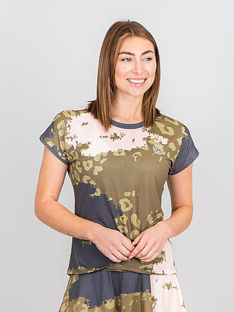 BIDI BADU | Damen Tennisshirt Pure Wild Capsleeve | olive