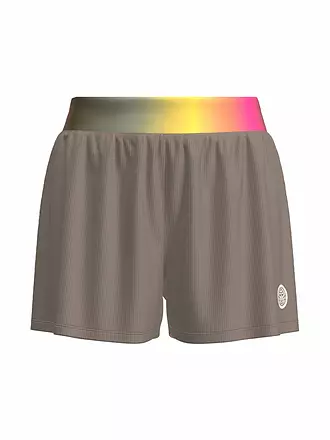 BIDI BADU | Damen Tennisshort Spectrum 2in1 | camel