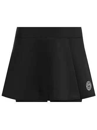 BIDI BADU | Damen Tennisskort Crew Wavy | schwarz