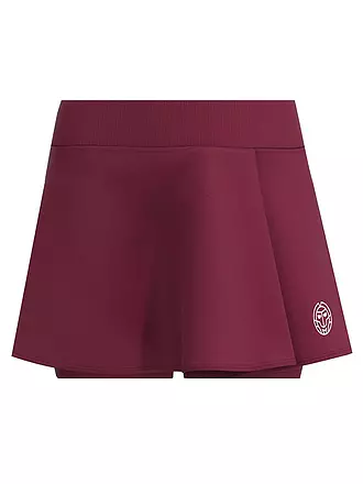 BIDI BADU | Damen Tennisskort Protected Leafs Wavy | weiss