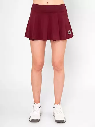 BIDI BADU | Damen Tennisskort Protected Leafs Wavy | weiss