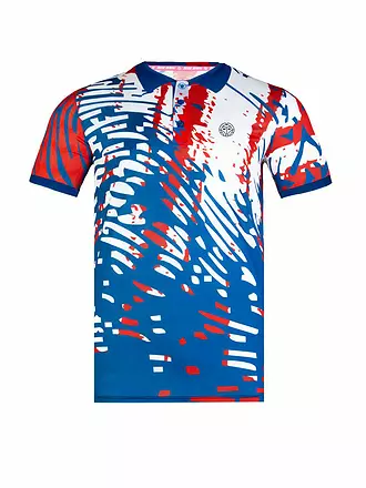 BIDI BADU | Herren Tennispolo Yero Tech US Flag | blau