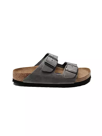BIRKENSTOCK | Herren Pantoletten Arizon Soft Footbed | grau