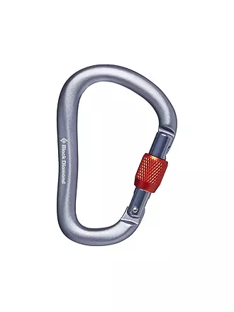 BLACK DIAMOND | Karabiner Rocklock Screwgate | grau
