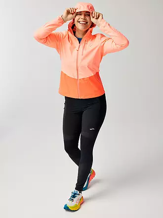 BROOKS | Damen Laufjacke Trail High Point | koralle
