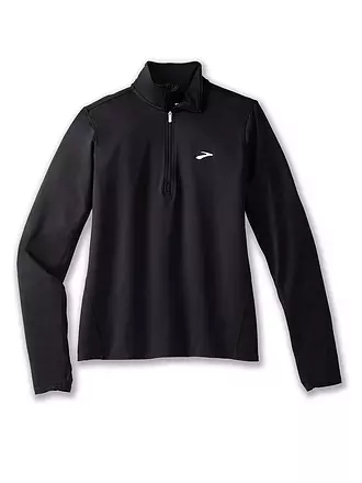 BROOKS | Damen Laufshirt Dash Half Zip 2.0 | schwarz