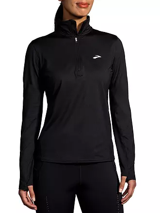 BROOKS | Damen Laufshirt Dash Half Zip 2.0 | schwarz
