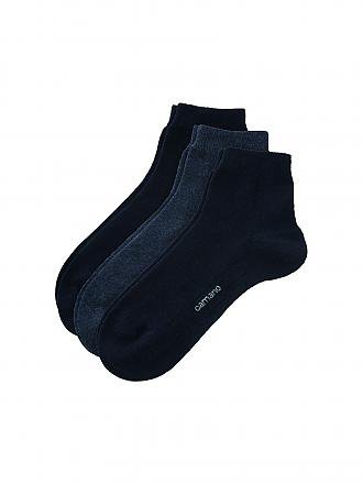 CAMANO | Herren Sneaker-Socken 3er Pkg. | blau