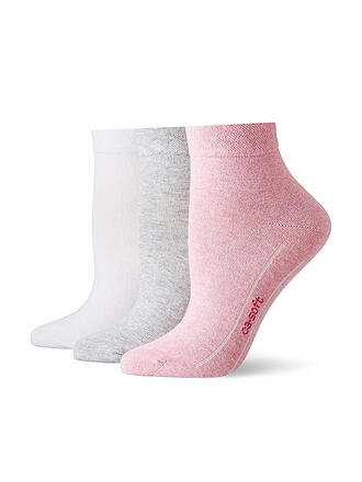 CAMANO | Herren Sneaker-Socken 3er Pkg. | rosa