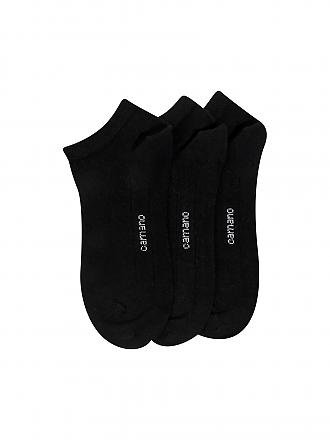 CAMANO | Kurzsocken CA-Soft Quarter 3er Pkg. | schwarz