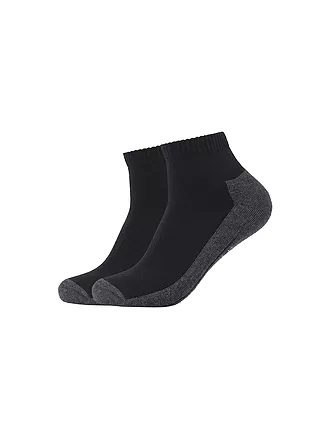 CAMANO | Kurzsocken Sport Quarter Coolmax 2er Pkg. | schwarz