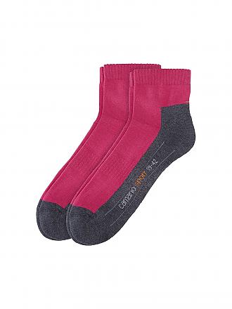 CAMANO | Kurzsocken Sport Quarter Coolmax 2er Pkg. | pink