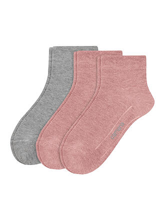 CAMANO | Mädchen Kurzsocken CA-Soft Quarter 3er Pkg. | schwarz