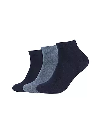 CAMANO | Quartersocken 3er Pkg. | schwarz