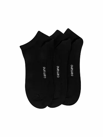 CAMANO | Sneaker-Socken 3er Pkg. | schwarz