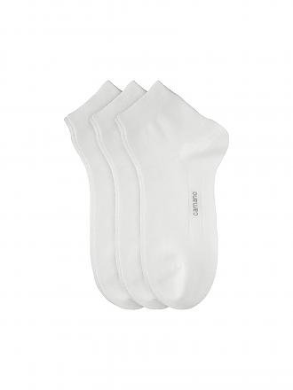 CAMANO | Sneaker-Socken 3er Pkg. | weiß