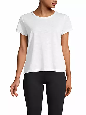 CASALL | Damen Fitnessshirt Texture | weiss