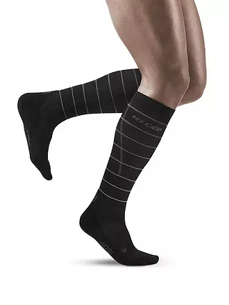 CEP | Herren Kompressionsstutzen Reflective Socks | schwarz