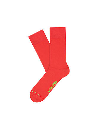 CHEERIO | Freizeitsocken Best Friend 2er Pack | rot