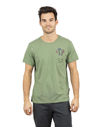 CHILLAZ | Herren Klettershirt Pocket Friends | hellgrün