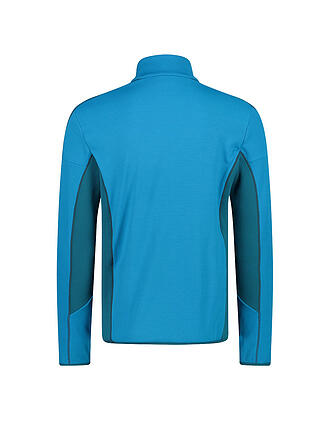 CMP | Herren Touren Zipshirt Grid Tech Color Block mit reflektierendem Druck | blau