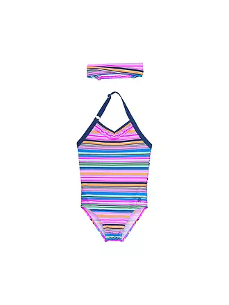 COLOR KIDS | Mädchen Badeanzug mit Stirnband | bunt