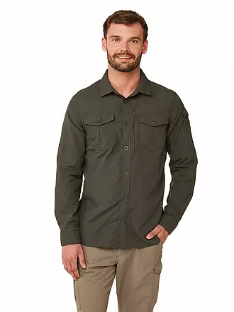 CRAGHOPPERS | Herren Outdoorhemd Adventure NosiLife LS | olive