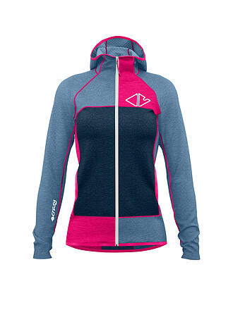 CRAZY | Damen Fleecejacke Pull Resolution | petrol