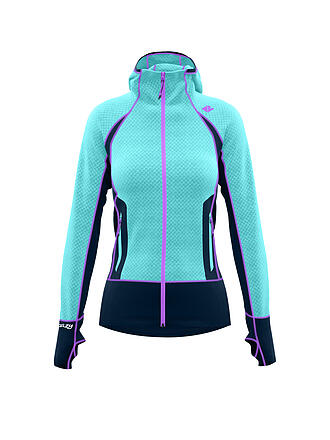 CRAZY | Damen Fleecejacke Pull Resolution | türkis