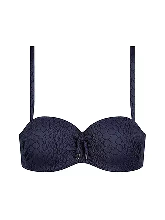 CYELL | Damen Bikinioberteil Solid Snake | dunkelblau