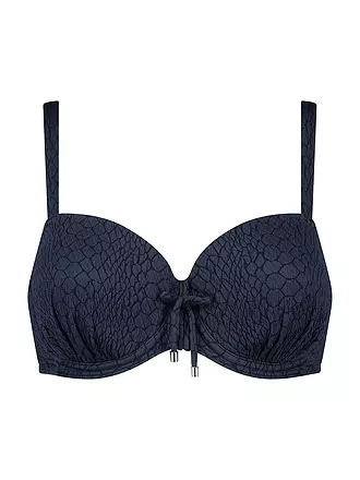 CYELL | Damen Bikinioberteil Solid Snake | dunkelblau