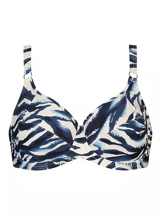 CYELL | Damen Bikinioberteil Wavy Water | blau