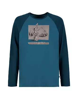 E9 | Herren Klettershirt Long Coffee | blau