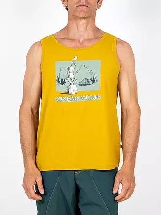E9 | Herren Klettertank Caffee | senf