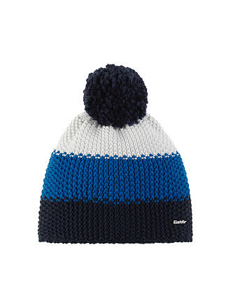 EISBÄR | Kinder Haube Star Pompon | blau