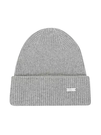 EISGLUT | Damen Haube Claribelle Cashmere | hellgrau