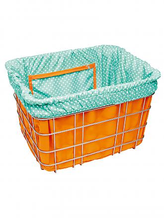 ELECTRA | Korbbeutel Basket Liner Polka Dots Orange/Blue | keine Farbe