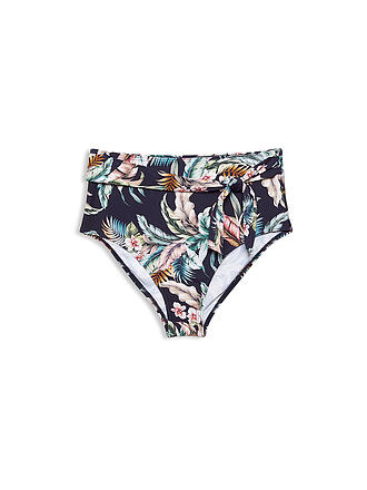 ESPRIT | Damen Bikinihose mit Tropical Print High Waist | blau