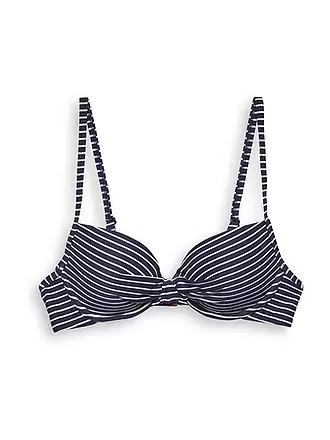 ESPRIT | Damen Bügel Bikinioberteil mit Streifen | blau